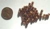 50 4mm Round Dark Topaz Fiber Optic
